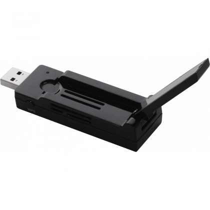 AC1750 Dual-Band Wi-Fi USB 3.0-adapter met 180 graden verstelbare antenne Zwart