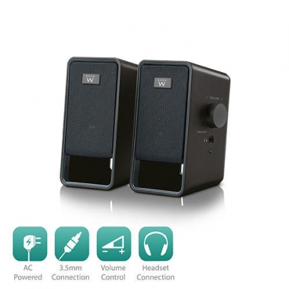 Ewent 2.0 Speakersysteem, 6W RMS