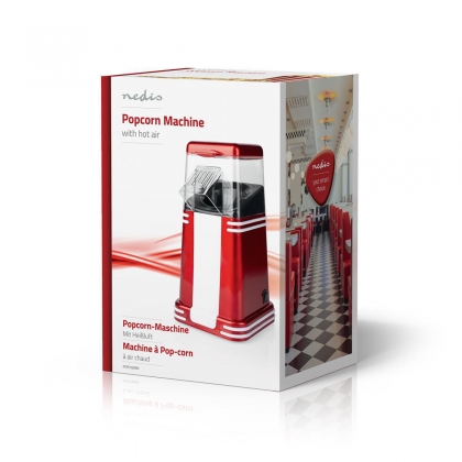 Popcornmachine | 1200 W | 2 - 4 min | Rood / Wit