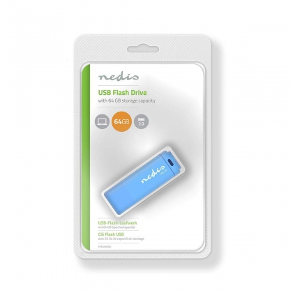 Flash Drive | 64 GB | USB Type-A | Leessnelheid: 12 MB/s | Schrijfsnelheid: 3 MB/s