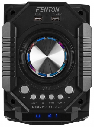 Fenton LIVE50 Party Box 400W met Bluetooth en mp3 speler