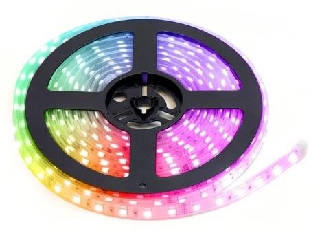 FLEXIBELE LEDSTRIP - 1 CHIP RGB EN WIT 2700K - 60 LEDs/m - 24 V - IP68 - per meter