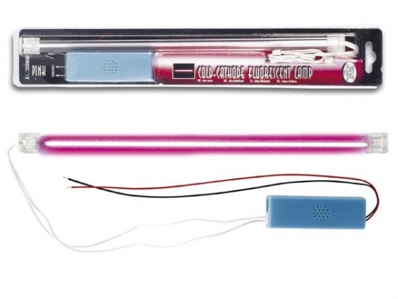 ROZE KOUDE-KATHODE FLUORESCENTIELAMP + VOEDING, 30cm