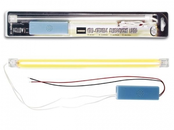 GELE KOUDE-KATHODE FLUORESCENTIELAMP + VOEDING, 30cm