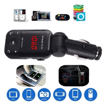 FM AUDIO TRANSMITTER MET BLUETOOTH