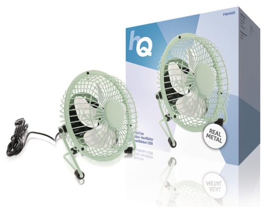 Tafelventilator 10 cm 2.5 W Metaal Groen