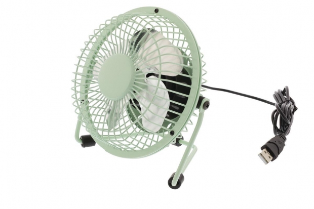 Tafelventilator 10 cm 2.5 W Metaal Groen