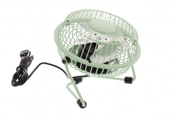 Tafelventilator 10 cm 2.5 W Metaal Groen