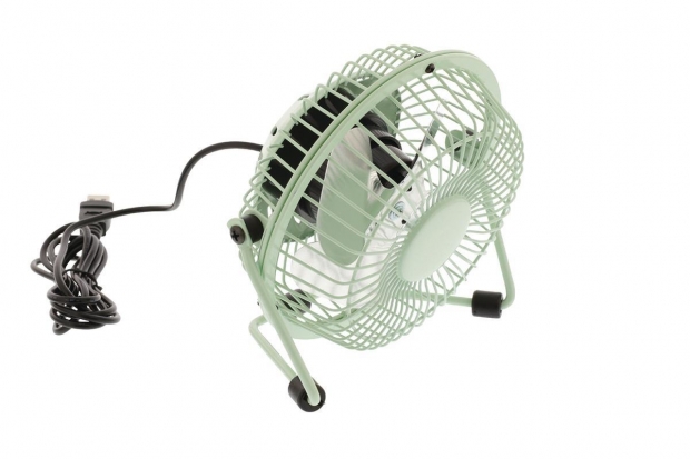 Tafelventilator 10 cm 2.5 W Metaal Groen