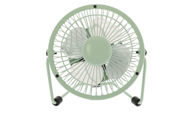 Tafelventilator 10 cm 2.5 W Metaal Groen