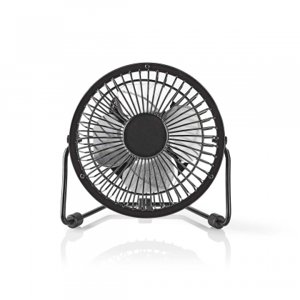 Tafelventilator | USB Gevoed | Diameter: 100 mm | 3 W | 1 Snelheid | Zwart