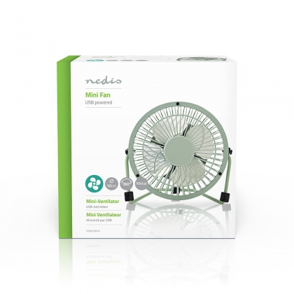 Tafelventilator | USB Gevoed | Diameter: 100 mm | 3 W | 1 Snelheid | Groen
