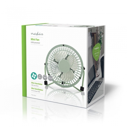 Tafelventilator | USB Gevoed | Diameter: 100 mm | 3 W | 1 Snelheid | Groen