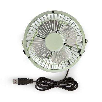 Tafelventilator | USB Gevoed | Diameter: 100 mm | 3 W | 1 Snelheid | Groen
