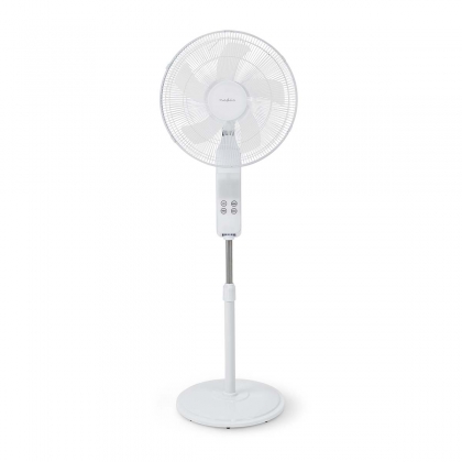 SmartLife Ventilator | Wi-Fi | 400 mm | Verstelbare hoogte | Draait automatisch | 3 Snelheden | Tijdschakelaar | Afstandsbediening | Android™ / IOS | Wit