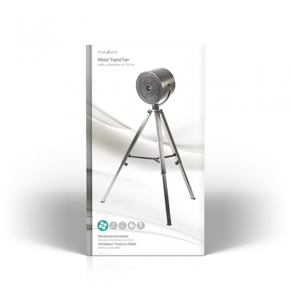 Statiefventilator | Diameter: 250 mm | 3 Snelheden | Verstelbare hoogte | 45 W | Gerichtte luchtstroom | Metaal