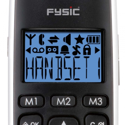 DECT seniorentelefoon met grote toetsen en 1 handset zwart