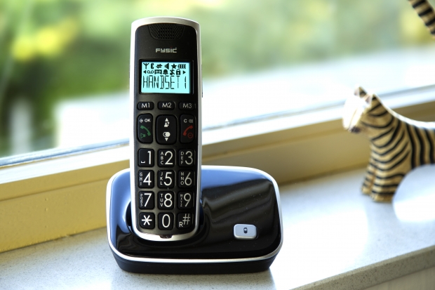 DECT seniorentelefoon met grote toetsen en 1 handset zwart