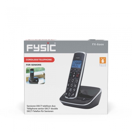 DECT seniorentelefoon met grote toetsen en 1 handset zwart