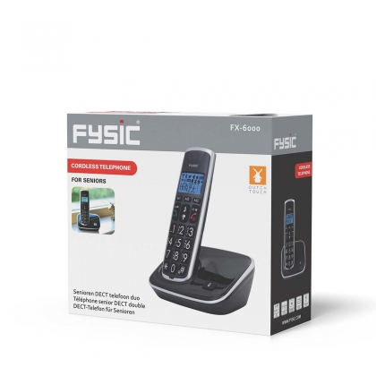 DECT seniorentelefoon met grote toetsen en 1 handset zwart