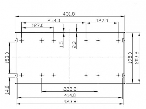 19" BEHUIZING IN ABS VOOR RACKMONTAGE - 3U