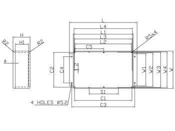 WATERDICHTE GEGOTEN ALUMINIUM BEHUIZING MET FLENS