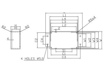 WATERDICHTE GEGOTEN ALUMINIUM BEHUIZING MET FLENS