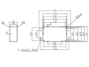 WATERDICHTE GEGOTEN ALUMINIUM BEHUIZING MET FLENS