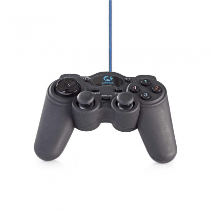 Gamepad | USB Type-A | USB Gevoed | PC | Aantal knoppen: 12 | Kabellengte: 1.50 m | Zwart
