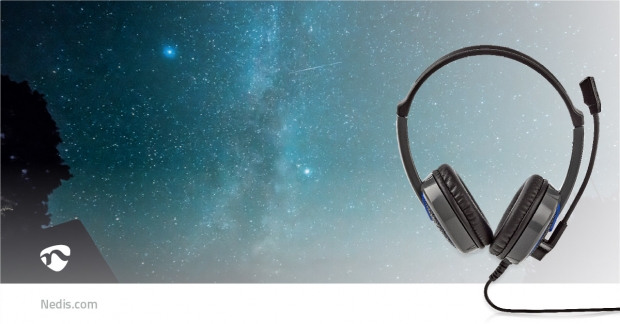 Gaming Headset | Over-Ear | Stereo | 2x 3.5 mm | Inklapbare Microfoon | 2.20 m | Zonder Verlichting