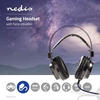 Gaming Headset | Over-Ear | Stereo | USB Type-A / 2x 3.5 mm | Ingebouwde Microfoon | 2.20 m | Normale Verlichting