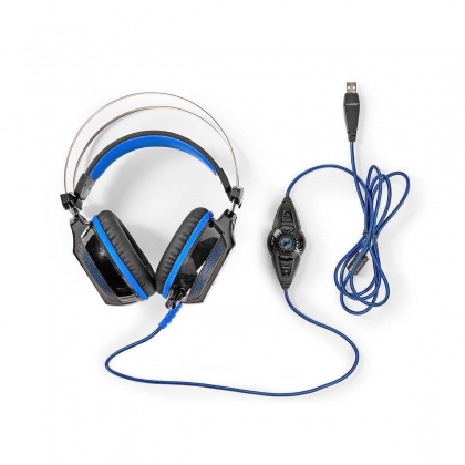 Gaming Headset | Over-Ear | Surround | USB Type-A | Buigbare en Inschuifbare Microfoon | 2.10 m | Normale Verlichting