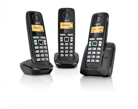 GIGASET A220 TRIO ZWART