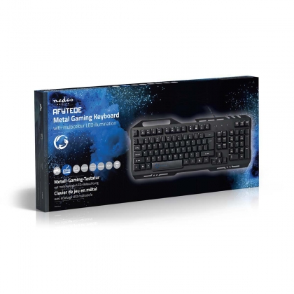 Gaming-toetsenbord | RGB-verlichting | USB 2.0 | US International | Metalen design