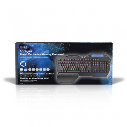 Bedraad Gaming Toetsenbord | USB | Mechanische Toetsen | RGB | US internationaal | US Internationaal | USB Gevoed | Lengte stroomkabel: 1.70 m | Gaming