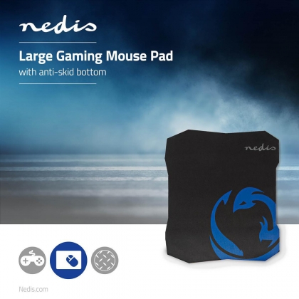 Gaming Muismat | Microfiber / Rubberen | Zwart