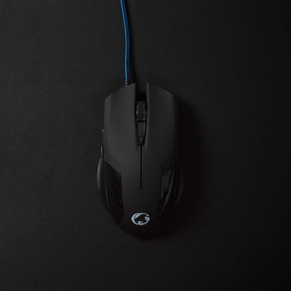 Gaming Muis | Bedraad | 1200 / 2400 / 4800 / 7200 dpi | Instelbare DPI | Aantal knoppen: 6 | Programmeerbare knoppen | Rechtshandig | 1.50 m | Zonder Verlichting