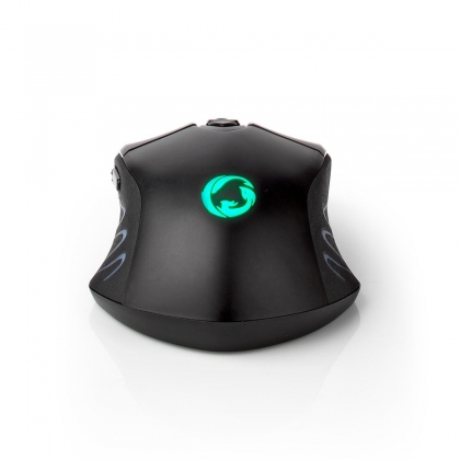 Gaming Muis | Wired & Wireless | 500 / 1000 / 2000 / 3000 / 5000 / 10000 dpi | Instelbare DPI | Aantal knoppen: 7 | Programmeerbare knoppen | Rechtshandig | 1.50 m | RGB