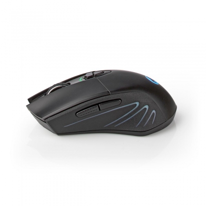 Gaming Muis | Wired & Wireless | 500 / 1000 / 2000 / 3000 / 5000 / 10000 dpi | Instelbare DPI | Aantal knoppen: 7 | Programmeerbare knoppen | Rechtshandig | 1.50 m | RGB