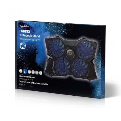 Gaming Notebook Koeler | Aantal ventilatoren: 4 | USB Gevoed | 15 " | 19 " | LED