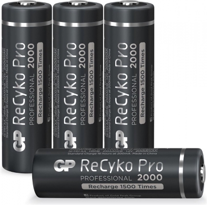 GP Recyko+ Pro 4 x AA 2000mAh 1.2V Professional