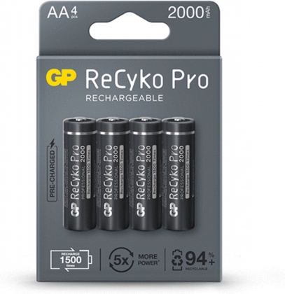 GP Recyko+ Pro 4 x AA 2000mAh 1.2V Professional