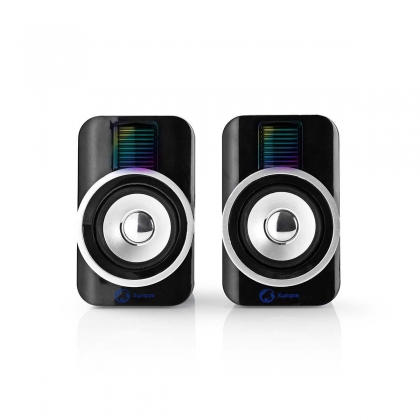 Gaming Speaker | Speaker-kanalen: 2.0 | USB Gevoed | 3,5 mm Male | 30 W | RGB | Volumebediening