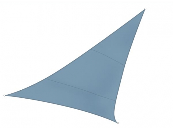 ZONNEZEIL - DRIEHOEK - 5 x 5 x 5 m - KLEUR: BLAUWGRIJS