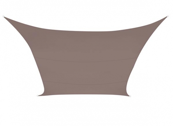 ZONNEZEIL - RECHTHOEK - 2 x 3 m - KLEUR: TAUPE