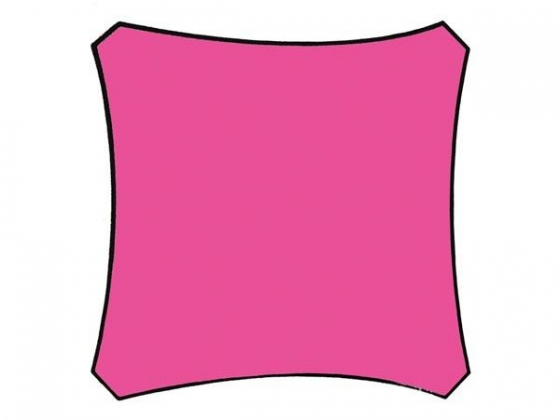 ZONNEZEIL - VIERKANT - 3.6 x 3.6 m - KLEUR: FUCHSIA