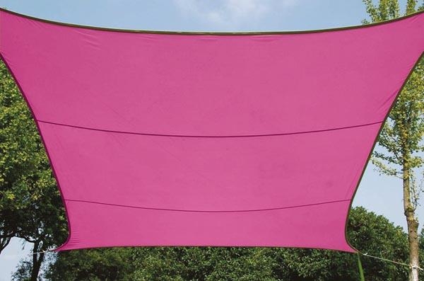 ZONNEZEIL - VIERKANT - 3.6 x 3.6 m - KLEUR: FUCHSIA