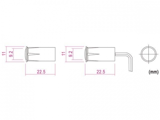 MAGNEETCONTACT -  0.1 A @ 30 VDC - NC - MET DRAADAANSLUITING