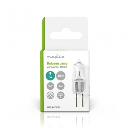 Halogen Lamps G4 | 14 W | 225 lm | 2800 K | Warm Wit | Aantal lampen in verpakking: 2 Stuks