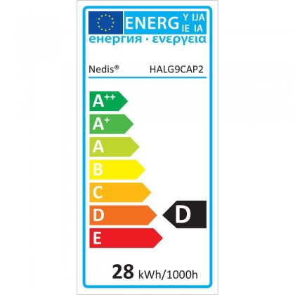 Halogeenlamp G9 | 28 W | 320 lm | 2800 K | Warm Wit | Doorzichtig | Aantal lampen in verpakking: 2 Stuks